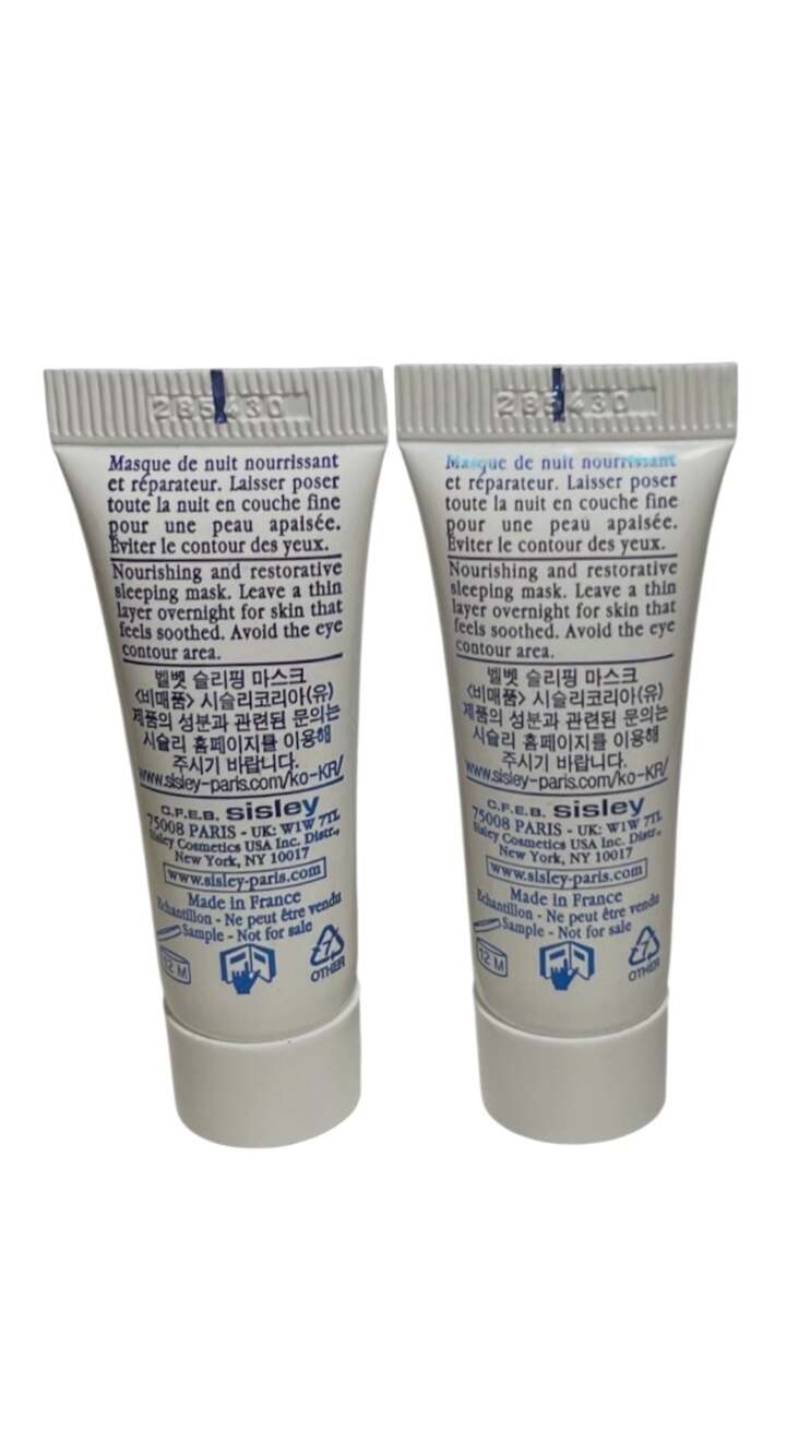 Lot of 2 Sisley Paris Velvet Sleeping Mask With Saffron Flowers Travel Size 10ml - Picture 5 of 6